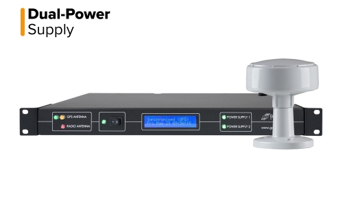 Die Verpackung des Galleon Systems GPS Zeitserver mit redundanter Stromversorgung
